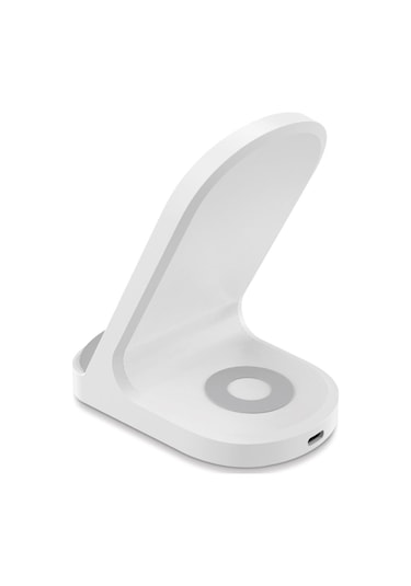 Polosmart PSM126 2 İn 1 Masaüstü Kablosuz Şarj Cihazı Beyaz