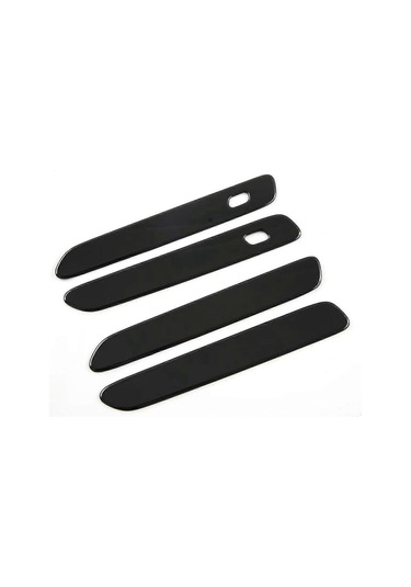 4 Adet Dış Kapı Kolu Trim Kapağı Siyah Atto 4 Contası İçin