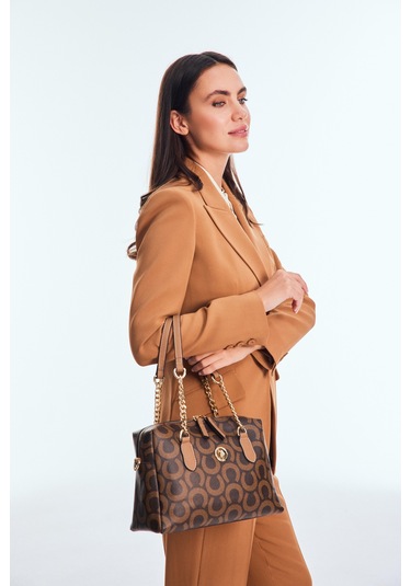 Us Polo Us24597 Kadın El Ve Omuz Çantası Kahve Kahve