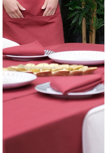 Dream Kumaş Peçete Modelleri Leke Tutmaz Kumaş Peçete Çeyiz Seti 6lı Paket Vişne