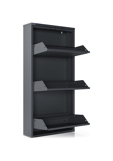 Ceha  3'lü Metal Ayakkabılık - Antrasit K.AYK-3 /AB7024 Antrasit