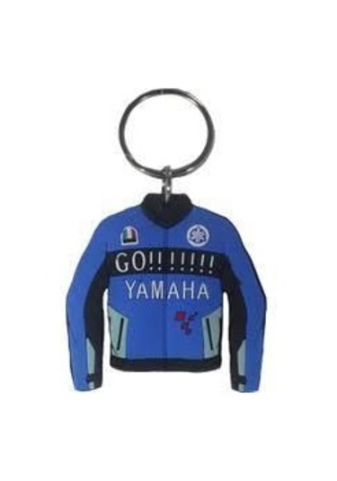 Mavi Renk Yamaha Motor Elbise Anahtarlık Açık Gri