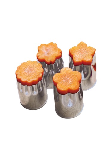 Pembe 8 Adet/takım Bulmaca Meyve Sebze Kesici Paslanmaz Çelik Öğütücüler Dilimleme Yıldız Çiçek Şekilli Kalıp