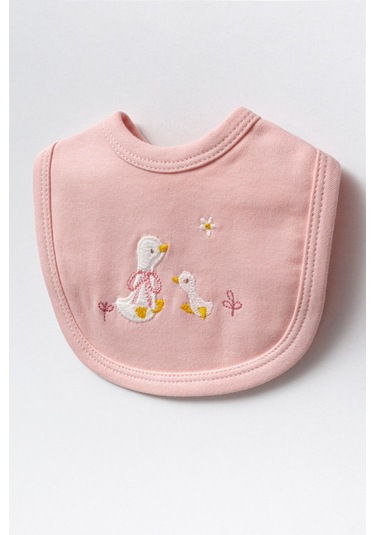 Bebitof Sevimli Sepetteki Ördek Desenli 10 Parça Kutulu Yenidoğan Hastane Çıkışı Zıbın Seti Pembe