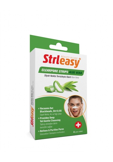 Strleasy Siyah Nokta Burun Temizleme Bant Aloe Vera 6'lı