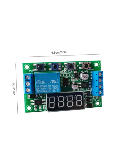 Springsun Dc12v Zamanlayıcı Röle Modülü, Led Gösterimli, 0.01s-999dk Süre Ayarı, Valf/pompa/motor Kontrolü, Yyc-2s