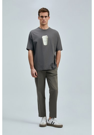 Lufian Omen Modern Grafik T- Shirt Kahverengi Kahverengi 111020252100400 Kahverengi