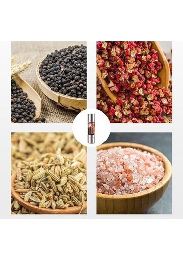 Besthome1 Çift Bölmeli Karabiber Öğütücü, Baharat Şişesi, Mutfak Keyfi Diğer