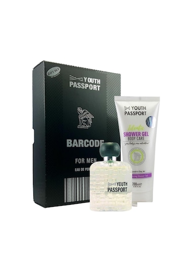 Youth Passport Barcode Erkek Parfüm EDP 100 ML + 200 ML Duş Jeli