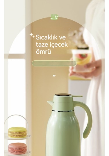 Uzun Ömürlü Isı Yalıtımı Ev Tipi Termos Şişesi Kırmızı