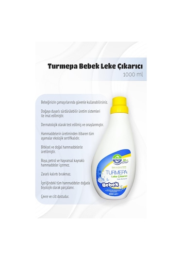 Turmepa Baby Leke Çıkarıcı 1000 Ml 6 Al 5 Öde Ve Rosie Pamuk