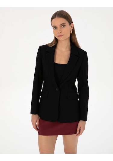 Pierre Cardin Kadın Siyah Ceket 50310125-vr046 Siyah