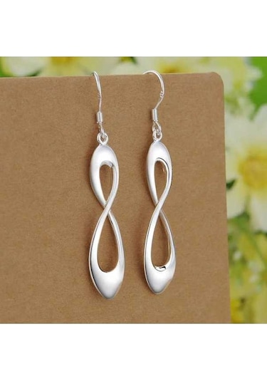 Flybuy 925 Ayar Gümüş Kalp Küpe - Zarif Kız/arkadaşı İçin - Ta Ae177, 1.50 Cm Gümüş