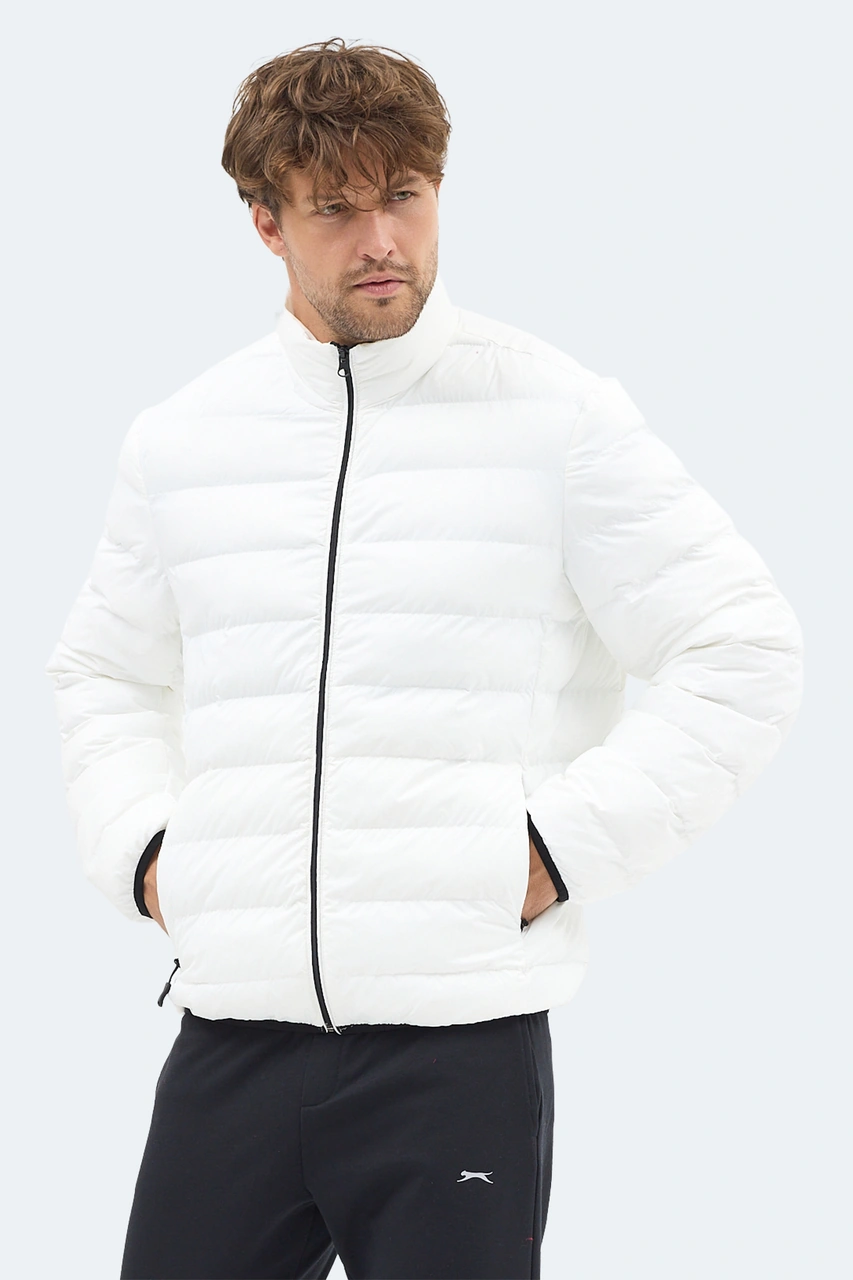 Slazenger Braum Erkek Şişme Ekru Mont & Kaban Ekru