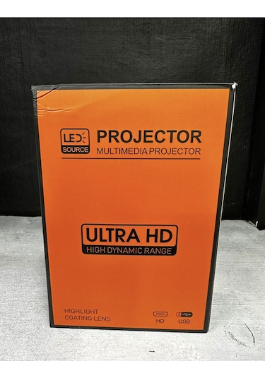 Projector Ev Tipi 64 Gb 2 Gb Rem Hafıza Hd Görüntü Kumandalı