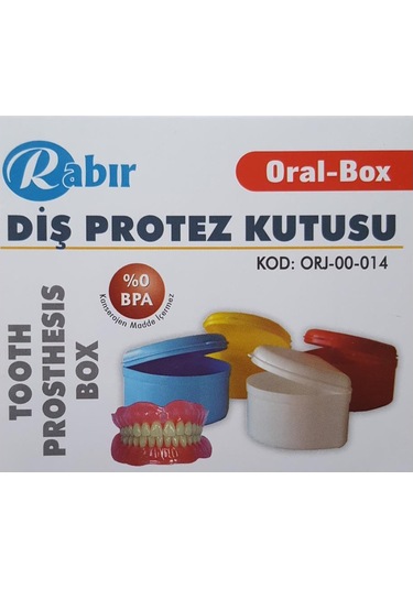 Rabır Diş Protez Saklama Kutusu (BPA İçermez)