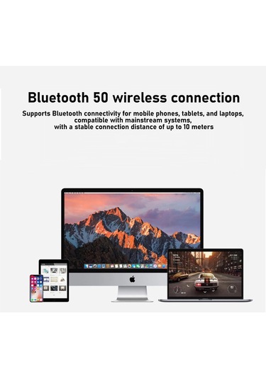 Ximistore9 10w 3 Hoparlörlü Masaüstü Bluetooth Hoparlör, Hifi Surround Ses, Led Işıklı, Bluetooth 5.0/usb/aux Desteği, 4 Saat Çalma Süresi