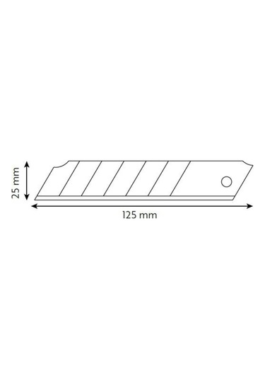 Vt875125 Ağır Sanayi Maket Bıçağı Plastik Gövde 25 Mm