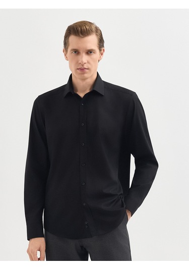 Karaca Erkek Slım Fıt Gömlek-siyah 11.25w.04.026 Siyah