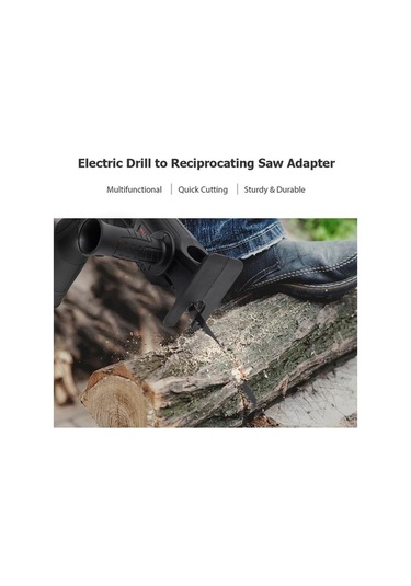 Diğer 3 Değiştirilebilir Testere Bıçağı İle Elektrikli Matkap Adaptörü Tilki Kuyruğu Testere Modifiye Aleti