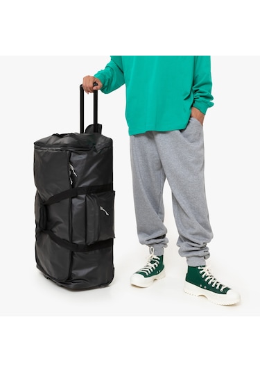 Eastpak Tarp Duffl'r Wheel İki Tekerlekli Büyük Boy Valiz Siyah