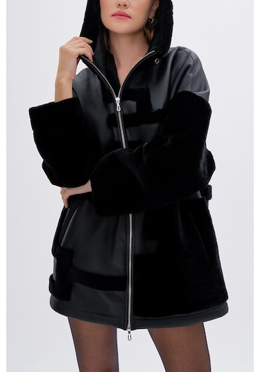 Valmenti Kadın Kürk Siyah Mont 616 6472 Bn Kurk Sk24/25 Sıyah Siyah