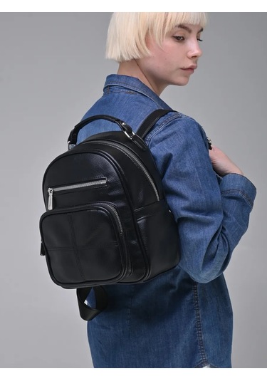Daniele Patrici Şehir A5 Deri Sırt Çantası 169478880 Siyah