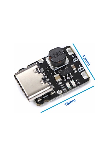 Tp4057 Type C Pil Şarj Deşarj Modülü Mini Powerbank Devresi 3.7v Lityum Lion 18650 Batarya