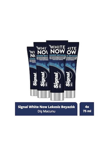 Signal White Now Lekesiz Beyazlık Diş Macunu 4 x 75 ML