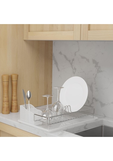 Teknotel Tek Katlı Tabaklık Bulaşıklık Krom Kb006 Şeffaf