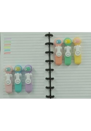 Astronot 6 Lı Fosforlu Kalem Çok Renkli