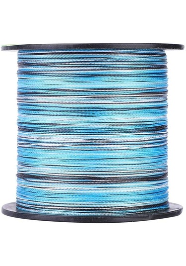 Hokkaido Strike Blue Camo 8 Katlı 0.08.-mm 150-metre Örgü Misina