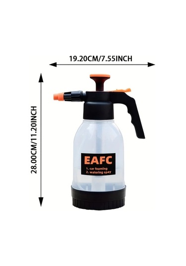 Xuweiwei Siyah Manuel Araç Yıkama Sprey Şişesi 40 58 Oz Dayanıklı Pp Köpük Ve Bahçe Sulama