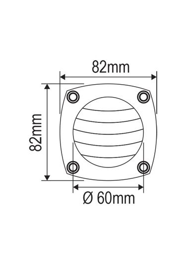 Nuova Rade Havalandırma Kapağı Tekne/Karavan Beyaz 85 MM