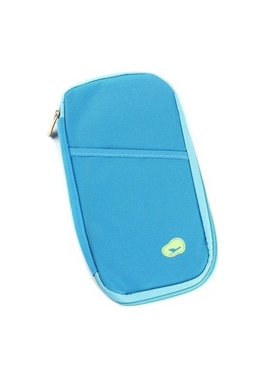 Trendooze Linjinxu Mavi Seyahat Çantası Pasaport Belgesi Depolama Çok Amaçlı Bilet Kart Tutucu Diğer