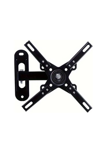 Topnotch Siyah 14-42 İnç Tv Ünitesi 180 Döner Masaüstü 55kg Taşırma Ev Ofis Siyah