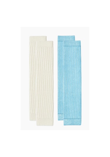 2 Adet Basic Kalın Pamuk Karışımlı Tozluk Turkuaz