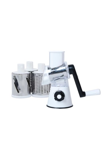 Novahub El İle Çalışan Sebze Doğrayıcı Patates Dilimleyici Rende Havuç Peynir Rendeleyici Çok Amaçlı Sebze Öğütücüler Mutfak Aletleri Beyaz Beyaz