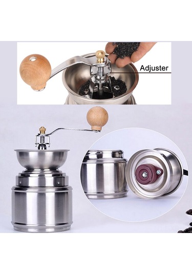 Xiyyadms Stainless Steel Çift Kullanimlı Zeytinyağı Değirmeni - Seramik Tane Ayarı İle Kahve, Biber, Susam Ve Tahılları Öğütücü Diğer