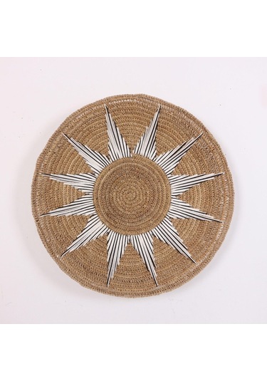 Doğal Rafya Duvar Tabağı 60 Cm