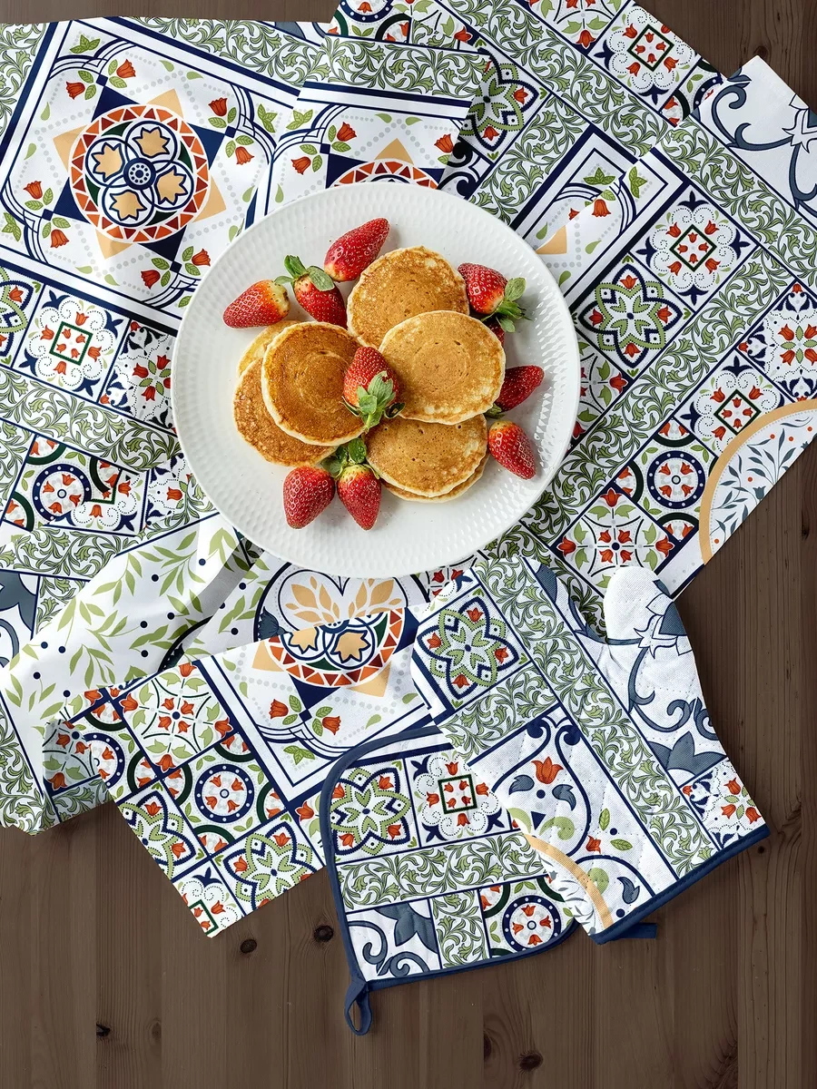 Mia Cara 2 Parçalı Mutfak Servo Seti 26075631 Mavi