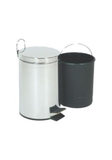 Emr Çelik Metal Paslanmaz Pedallı Çöp Kovası 3 Lt.