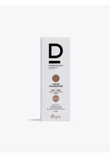 Dermoskin Be Bright Spf 50+ Likit Fondöten Light 33 ML