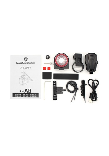 Hırsızlığa Karşı Bisiklet Alarmı Arka Işık Kablosuz Yurt Dışından A