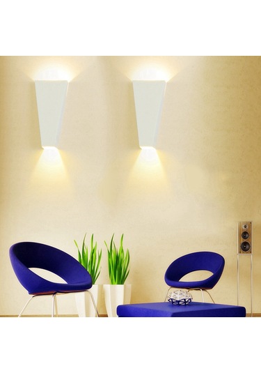 Wezone Dayanıklı Demir Led Duvar Lambası - 90-260v, 10w, Islak Işık, Kolay Kurulum, Koridor/yatak Odası Uygun Diğer