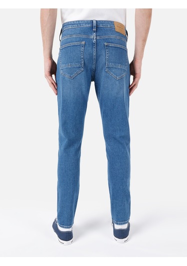 Colins 041 Danny Dar Kesim Düşük Bel Düz Paça Mavi Jean Erkek Pantolon Cl1068872 DENİM