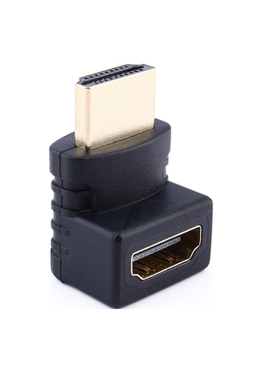 Hdmı Dirsek Adaptörü Hdmi L Çevirici Uzatma Dönüştürücü 270 Derece