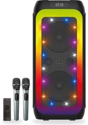 80w 6000 Mah Çift Mikrofonlu Ledli Bluetooth Hoparlör Bts-x700-132965