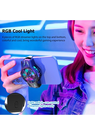 Mufunye S1-3030 Tipi C Usb Soğutucu, Akıllı Telefon Soğutma Aparatı, Hızlı Soğuma, Sessiz Çalışma, Oyun Ve Film İçin, Uzay Gümüşü