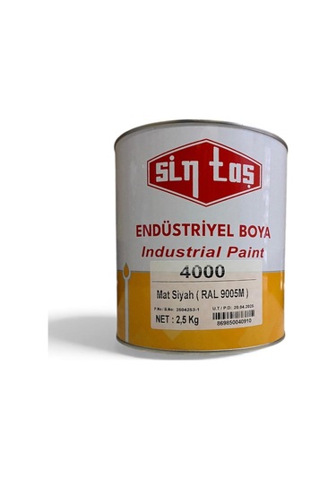 Sintaş Endüstriyel 4000 Mat Siyah Ral 9005m Gl 2,5 Kg